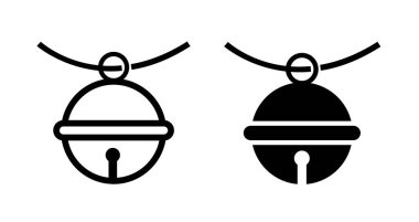 Evcil hayvan çanı, küçük çan simgesi vektör illüstrasyonu