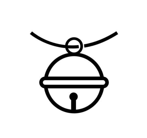 Haustier Glocke Kleine Glockensymbol Vektor Illustration — Stockvektor