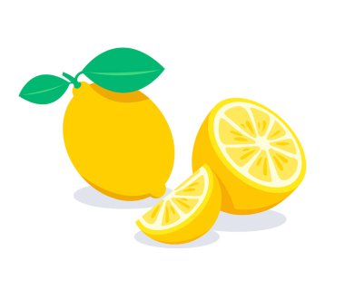 Sarı limon vektör illüstrasyonu