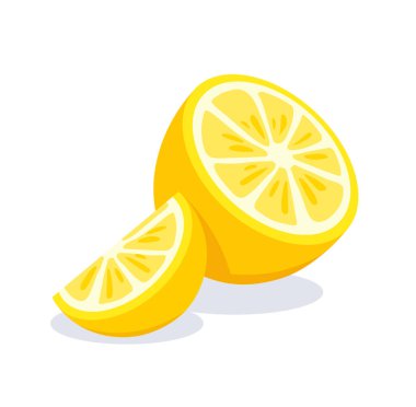 Sarı limon vektör illüstrasyonu