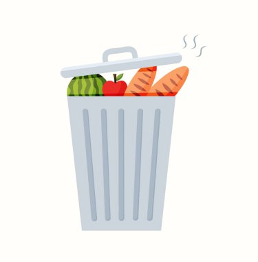 Çöp kutusu olabilir vektör çizim