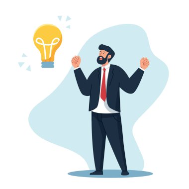 Yeni Bir Fikri Kutlayan İşadamı