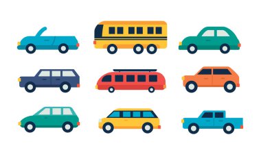 Trafikte Düz Arabalar