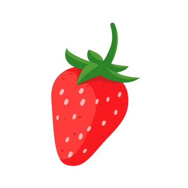 düz çilek vektör çizimi