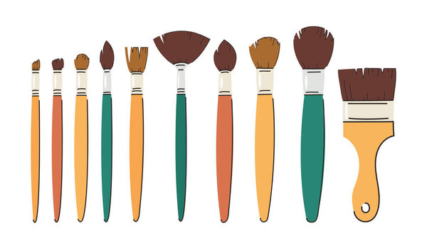 Кисти для рисования векторной иллюстрации