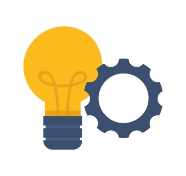 Vites vektör illüstrasyonlu ampul