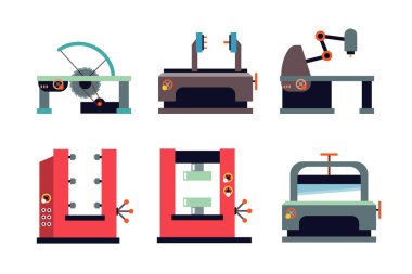 Endüstriyel Makine Vektör Çizimini Ayarla