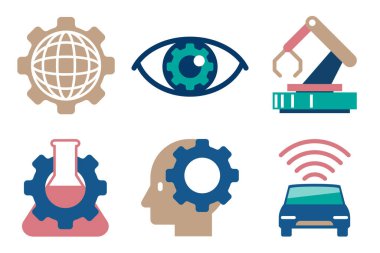 Minimalist Teknoloji ve Veri Simgeleri