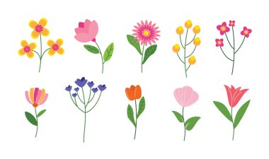 El çizimi Şirin Yaban Çiçeği Çizimi