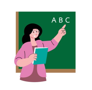 Öğretmenler Sınıfta Alfabe Öğretiyor