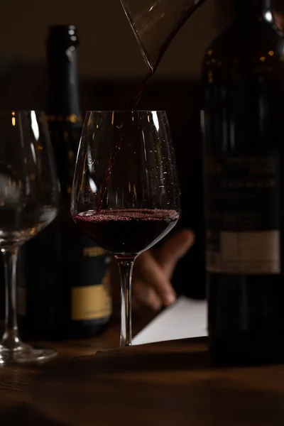 Wijnworkshop Tijdens Het Diner Een Restaurant Braga Portugal — Stockfoto