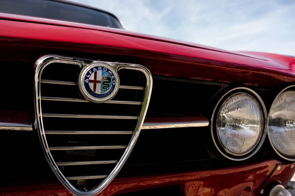 stock image 25 March 2023, The Alfa Romeo Classic Vehicles Tour in Esposende, Braga, Portugal.