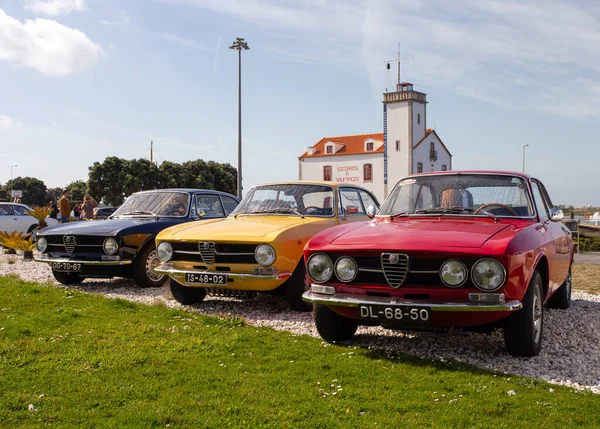 Março 2023 Alfa Romeo Classic Vehicles Tour Esposende Braga Portugal — Fotografia de Stock