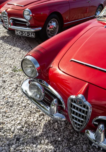 März 2023 Die Alfa Romeo Oldtimer Tour Esposende Braga Portugal — Stockfoto