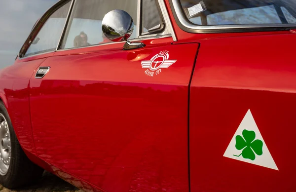 Mart 2023 Alfa Romeo Classic Vehicles Tour Esposende Braga Portekiz — Stok fotoğraf