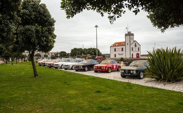 Marca 2023 Alfa Romeo Classic Vehicles Tour Esposende Braga Portugalia — Zdjęcie stockowe