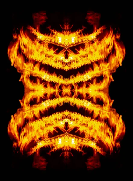 Absztrakt Tükör Kaleidoszkóp Tűz Háttér Portugália — Stock Fotó