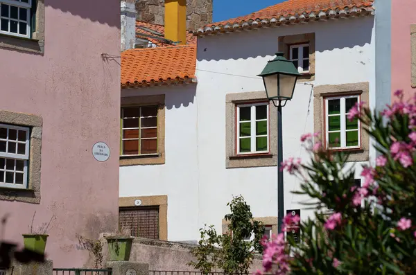 Sierpnia 2023 Kolory Ulic Almeidy Historycznej Wioski Guarda Portugalia — Zdjęcie stockowe