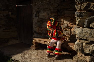 13 Şubat 2024, UNESCO Dünya Mirası Podence Karnaval Maskeleri, Braganca, Portekiz.