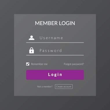 Vektör tasarım şablonunda web günlüğü için kullanıcı arayüzü ve kullanıcı deneyimi imzala