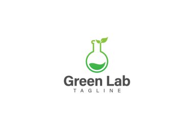 Green lab logo vector design