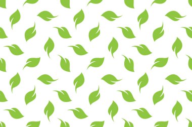 Leaf seamless pattern background vector design