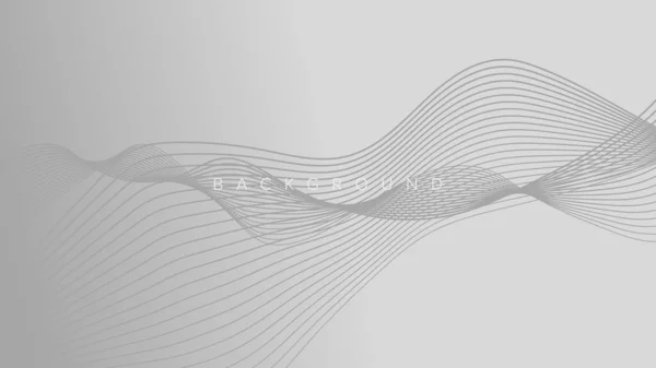 Abstrait Fond Bannière Vague Ligne Couleur Conception — Image vectorielle