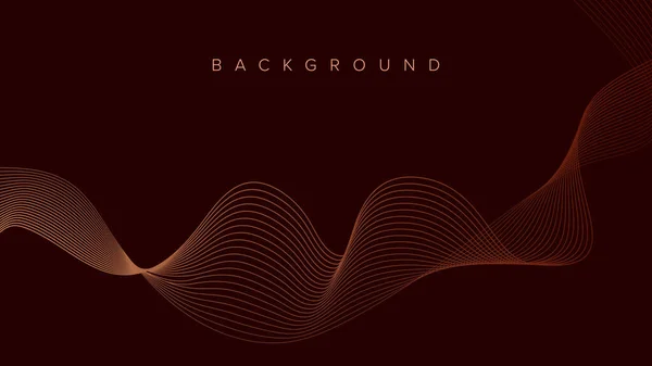 Abstract Background Banner Wave Line Color Design — Stock Vector
