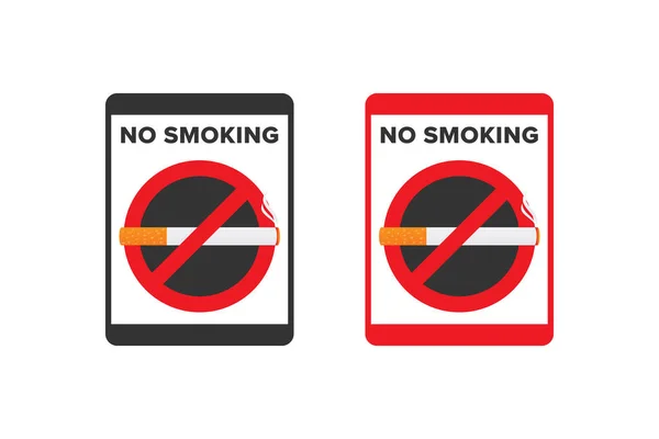 Não Fumar Ícone Sinal Vetor Design Não Fumar Área Ícone — Vetor de Stock