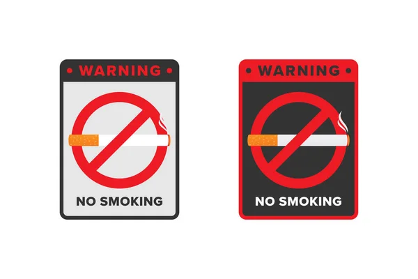 Não Fumar Ícone Sinal Vetor Design Não Fumar Área Ícone — Vetor de Stock
