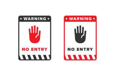 Giriş simgesi işareti vektör tasarımı kırmızı rengi yok