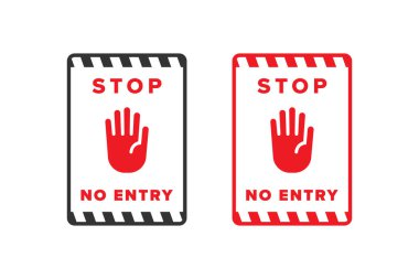 Giriş simgesi işareti vektör tasarımı kırmızı rengi yok