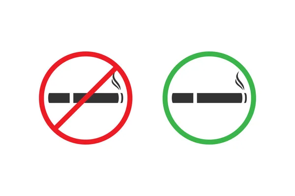 Rauchen Symbol Zeichen Vektor Design — Stockvektor
