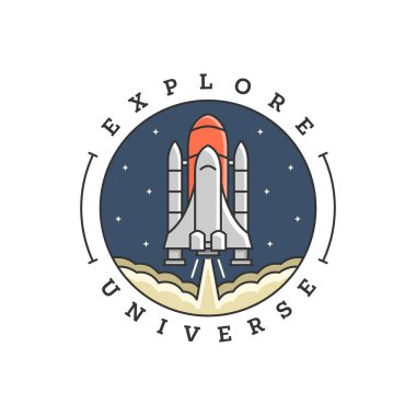 Uzay gemisi çizim çizelgesi sanat vektörü