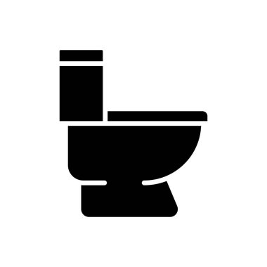 minimalist tuvalet veya tuvalet simgesi, basit ve temiz simge şablonu