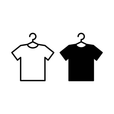t gömleği simgesi basit vektör işareti