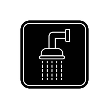 duş simgesi basit vektör