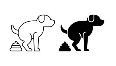 Köpek dışkısı simgesi vektörü yok