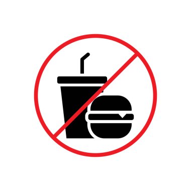 No Food Icons Sign clipart