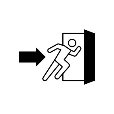 Tahliye Yolu Simgesi İşareti