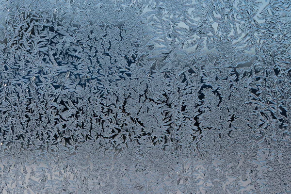 Winter Background Frost Window Frosted Glass — Stock Photo, Image