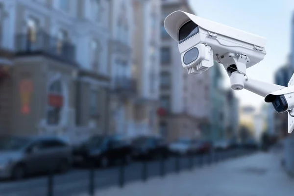 Kapalı Devre Kamera Sistemi Güvenlik Teknolojisi Bina Güvenliği — Stok fotoğraf