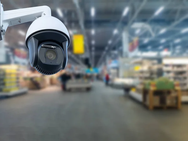Surveillance Camera Shopping Department Store Background — Stock Photo, Image