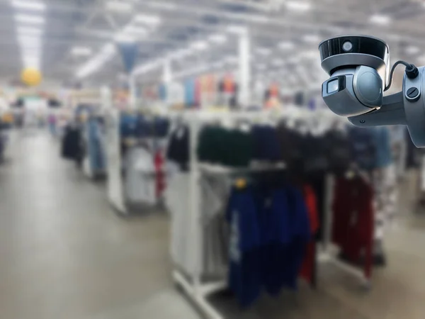 Cctv Camera Spy Shopping Mall — Stock Photo, Image