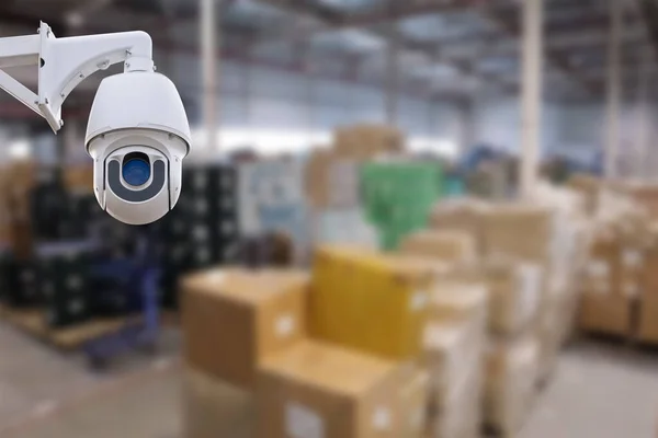 CCTV Camera Operating inside warehouse or factory