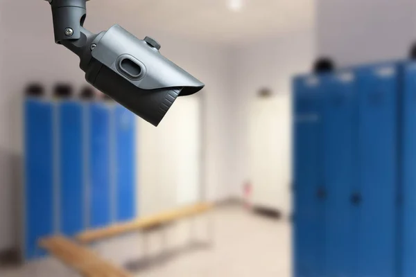 CCTV system in the locker room. Security camera