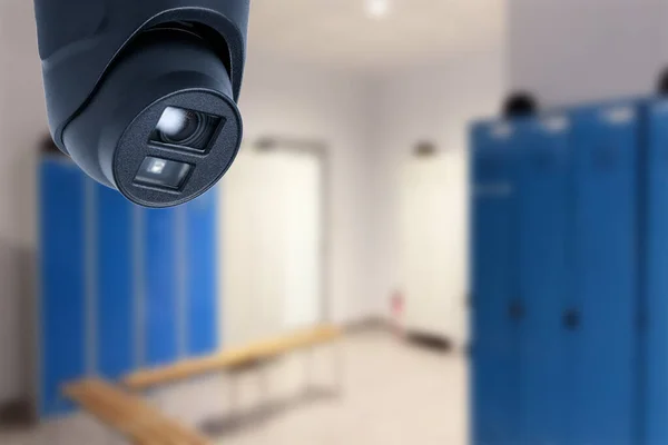 CCTV system in the locker room. Security camera