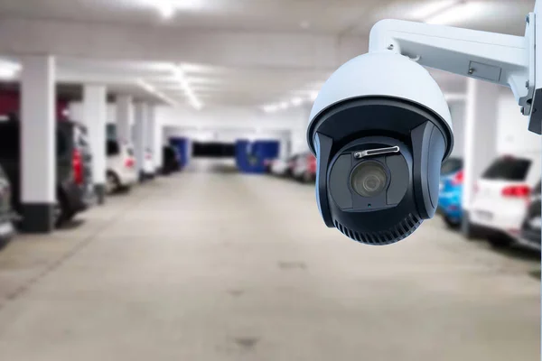 Cctv Säkerhet Kameran Blur Parkering — Stockfoto