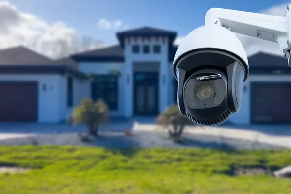 Câmera Segurança Casa Privada Segundo Plano — Fotografia de Stock
