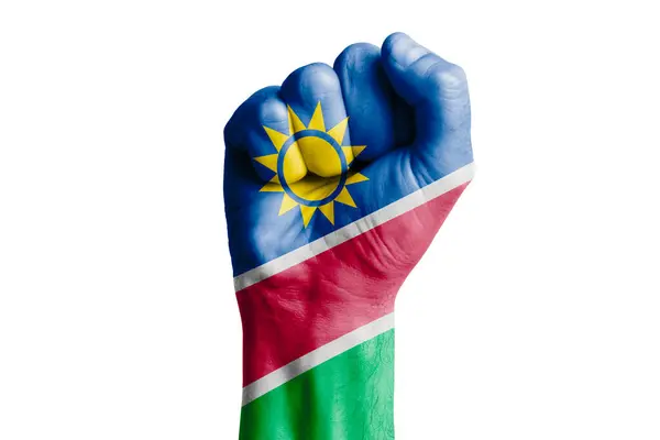 Namibia Bayrağının Yazısı Yakın Plan — Stok fotoğraf
